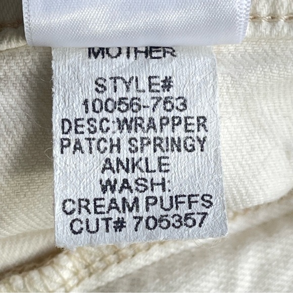 Mother Wrapper Patch Springy Ankle Cream Puffs Jean Size 25 - Picture 14 of 16